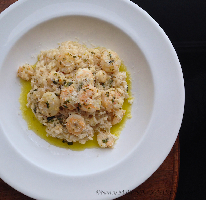 Shrimp Scampi with Risotto