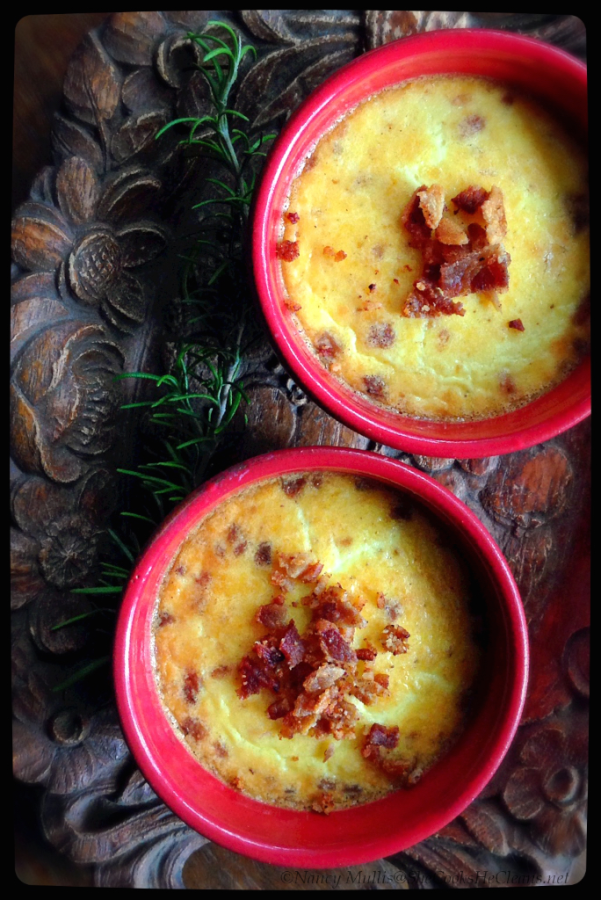 Savory Custard with Bacon and Cheese